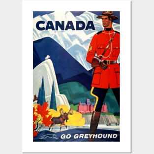 Vintage Travel Poster - Canada Posters and Art